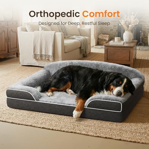 Orthopedic Dog Bed for Giant&Multiple Dogs, 53x42 XXXL Extra Large Dog Bed - Image 2