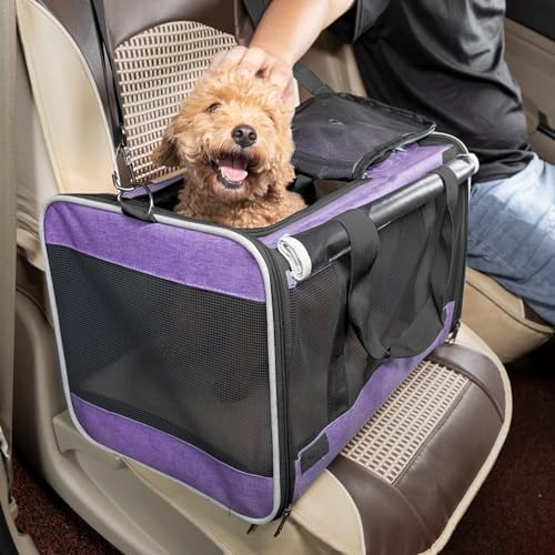 GAPZER Carrying Bag Yorkie Dog Travel Kennel Ventilated Soft Pet Carrier - Image 3