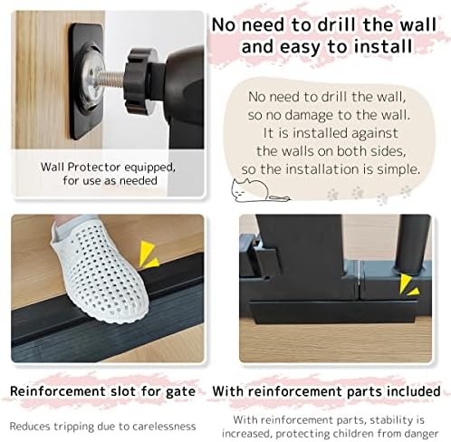 Lumizone 61.02" Extra Tall Pet Gate - Image 6