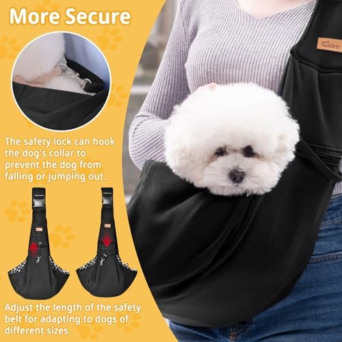 CUBY Dog and Cat Sling Carrier, Hand-Free Dog Carrier Slings - Image 3