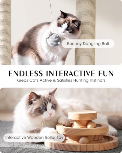 Maine Coon Cat Tree for Large Indoor Cats, Cat Tower, Stable Base - Image 5