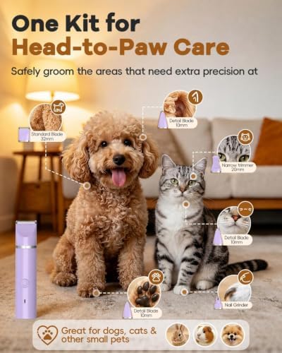Veeconn 4 in 1 Dog Clippers Grooming Kit - Image 2
