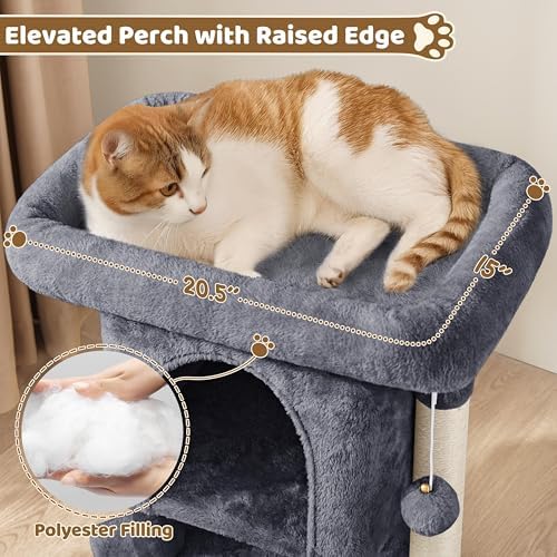 Yaheetech Small Cat Tree 23.5in - Image 4