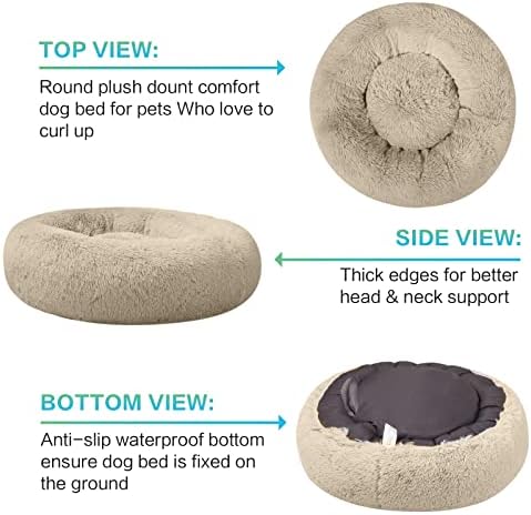 SAVFOX 23 inches Calming Donut Dog Bed - Image 2