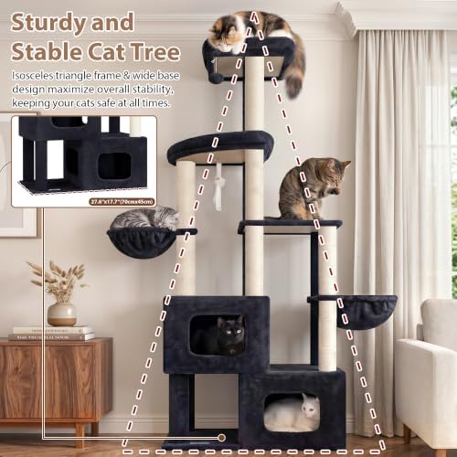 Gitelsnour 71'' Heavy Duty Cat Tree Tower - Image 4