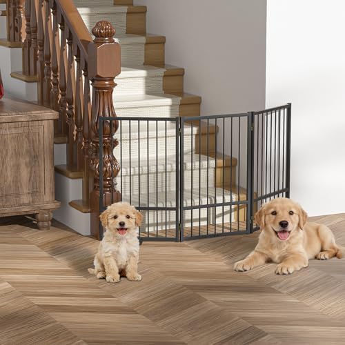 SNUOWU Full Metal Freestanding Dog Gate - Image 5