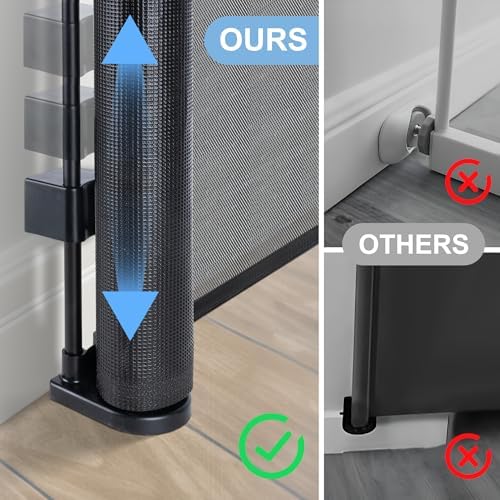 Retractable Baby Gates for Stairs& Doorways, Extends to 55" - Image 6