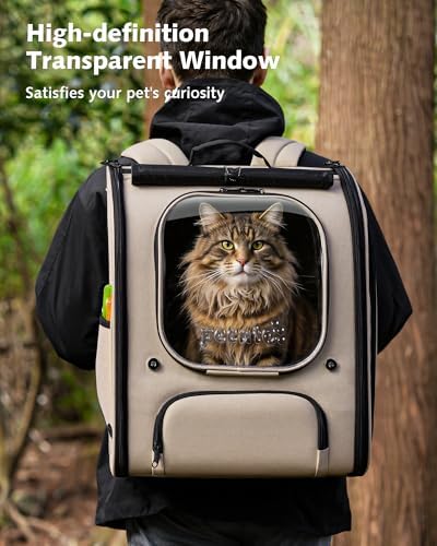 Pecute Cat Backpack Carrier, Large Space Cat Bubble Backpack - Image 3