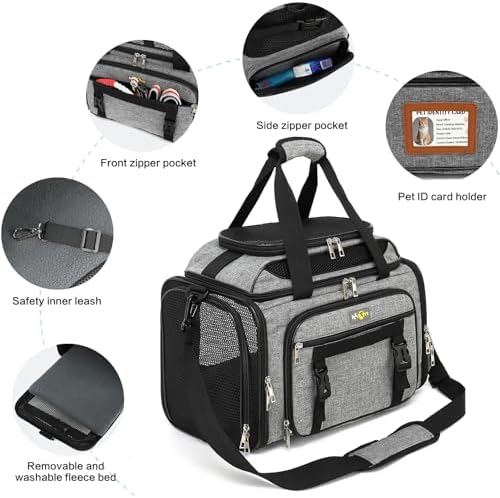 Airline Approved Cat Carrier for Small Dogs – Soft-Sided Travel Pet Carrier - Image 4