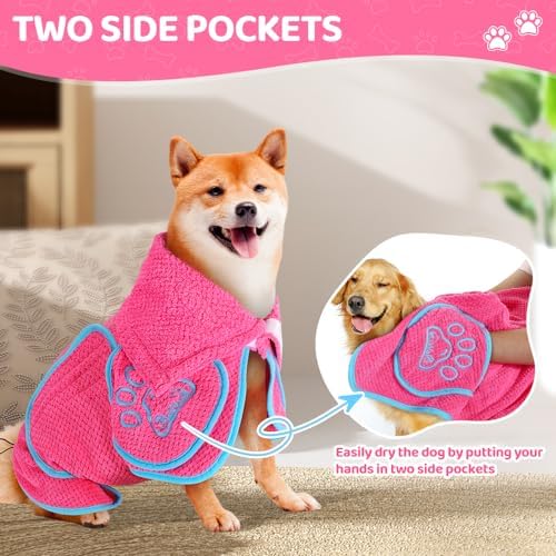 SlowTon Dog Bathrobe Drying Coat – Super Absorbent Fast Drying - Image 6