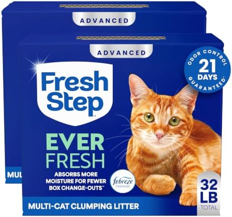 Fresh Step Advanced Ever Fresh Multi Cat Clumping Cat Litter, 16 lb., 2 Pk by FreshStep