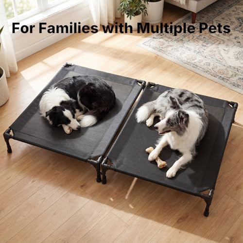 Veehoo 2 Pack Cooling Elevated Dog Bed, Outdoor Raised Dog Bed - Image 7