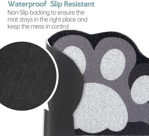 Cute Cat Litter Mat 24”x16”, Litter Box Mat, Litter Trapping Mat, Soft on Kitty - Image 5