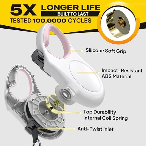 Fida Retractable Dog Leash, 16 ft Dog Walking Leash - Image 4