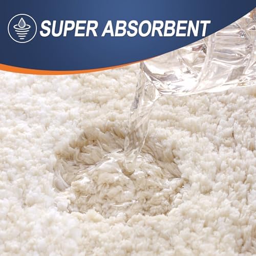 OLANLY Bathroom Rugs Mat 34x21, Extra Soft Absorbent Microfiber Bath Rugs - Image 4