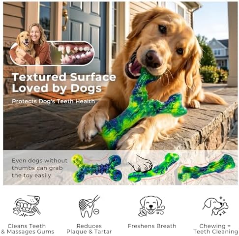 Kseroo Dog Chew Toys, Peanut Butter, Medium & Large Dogs - Image 4