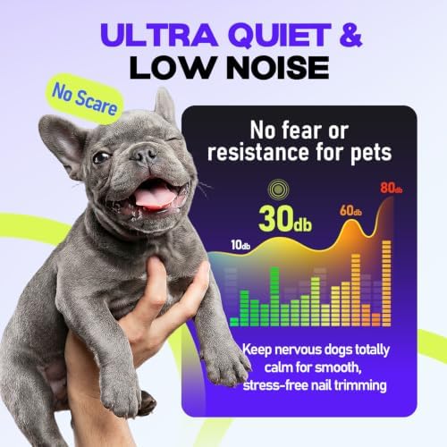 Whisper-Quiet Dog Nail Grinder 50%More Power - Image 2