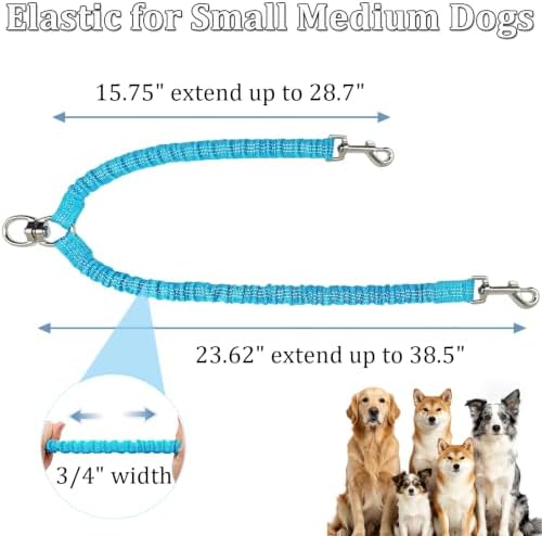 Double Dog Leash Coupler, Different Length Splitter - Image 4