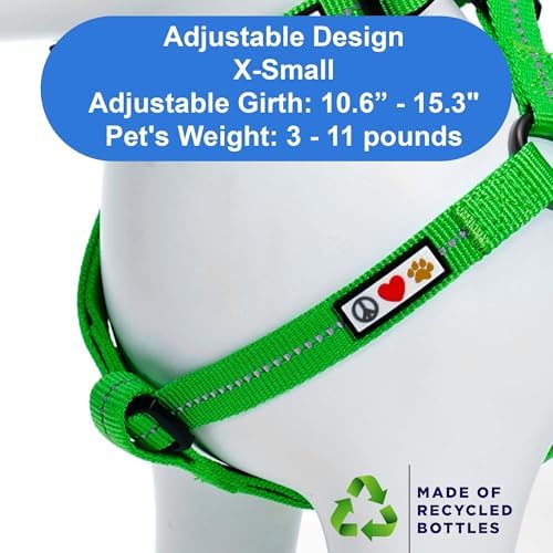 Pawtitas Recycled Reflective Step-in Dog Harness – Adjustable No-Pull Vest - Image 3
