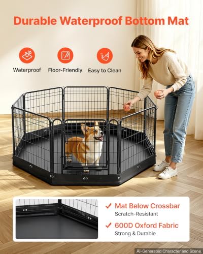 VEVOR Dog Playpen, 24 Inch 8-Panel Puppy Pen - Image 4