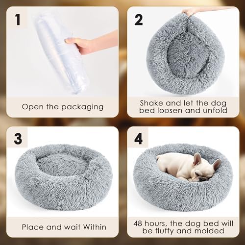 Extra Large Dog Beds, 36in Human Dog Anxiety Relief Comfort Bed - Image 6