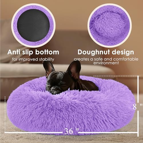 Extra Large Dog Beds, 36in Human Dog Anxiety Relief Comfort Bed - Image 3