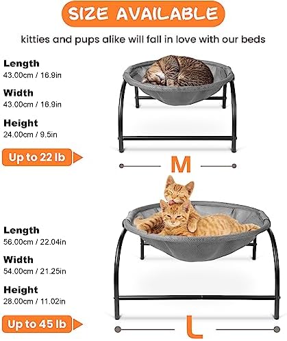 JUNSPOW Cat Bed Large Free-Standing Detachable Pet Hammock Cat Sleep - Image 6