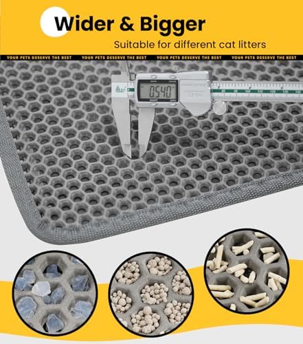 Conlun Cat Litter Trapping Mat for Small Spaces, 23.6"x14.6" Space-Saving - Image 5