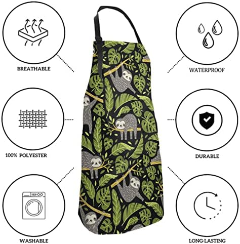 Giwawa Apron Unisex Resistant 33 x 28 inches - Image 6