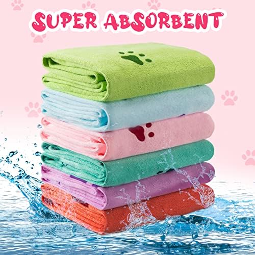 Tatuo 22 Pcs Dog Towels for Drying 20 x 40 Inch Pet Bath Towels Absorbent - Image 3