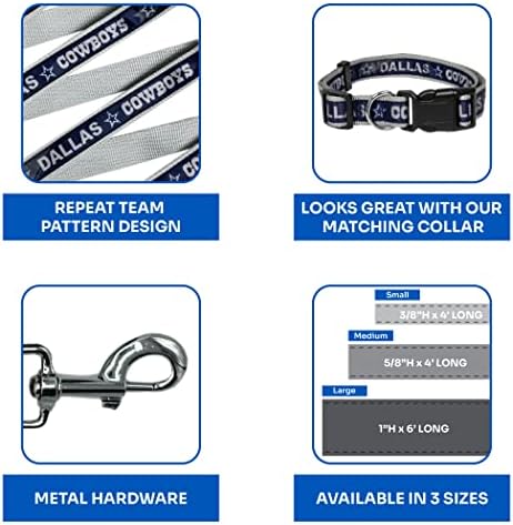 NFL PET Dallas Cowboys Dog Leash, Small Football Team Leash - Image 4