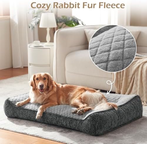 JOEJOY Extra Large Orthopedic Dog Beds Large Sized Dog, Extra Thick Foam Pet - Image 5