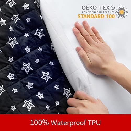 Waterproof Dog Bed Covers Replacement Lovely Black Star Print, 20x30 Inches - Image 3