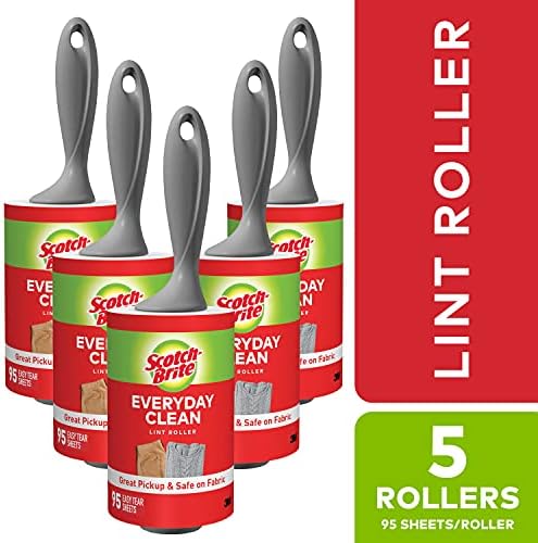 Scotch-Brite Lint Roller Value Pack, Works Great On Pet Hair, 5 Rollers - Image 2