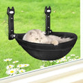 HiPetpy Black Deep Cat Window Perch, Cordless Foldable Cat Hammock by HiPetpy