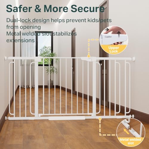 Cumbor 36.6-64 in Extra Wide Baby Gate - Image 4