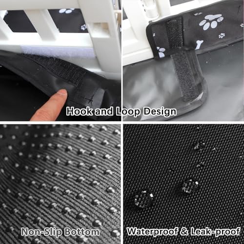Dog Playpen Bottom Pad Fits for 36 Inch 4 Panels Exercise Pet Playpen, Dog - Image 3