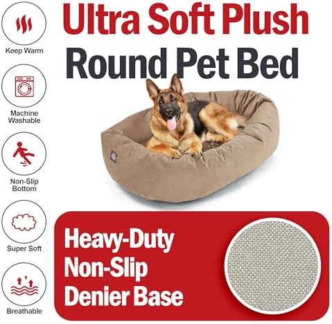 Majestic Pet Suede Shredded Memory Foam Mix Calming Dog Bed Washable - Image 6