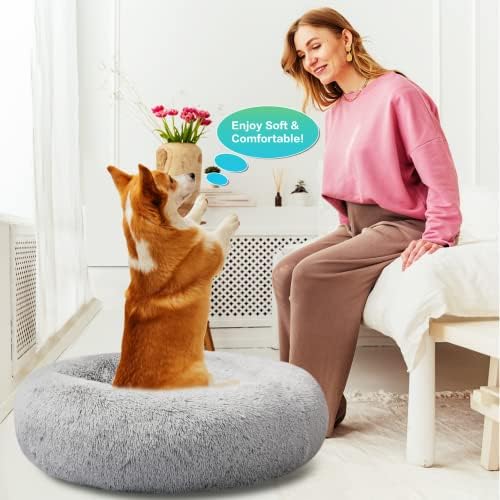 SAVFOX 45 inches Calming Donut Dog Bed - Image 6