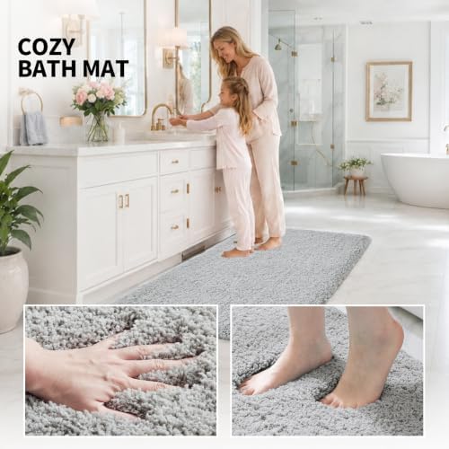 ILANGO Bathroom Rugs 32" × 20", Extra Soft Absorbent Microfiber Bath Rugs - Image 5