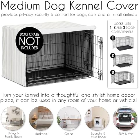 Sweet Jojo Designs 36in. Medium Dog Crate Cover Pet Cage, Kennel Covers - Image 4