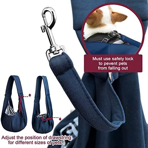 Pet Dog Sling Carrier for 3-10 lbs pet, Dog Purse Pouch, Dog Satchel, - Image 5