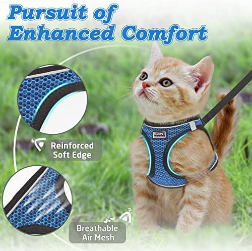 Cat Harness and Leash for Walking Escape Proof, Adjustable Kitten Vest Harness - Image 3