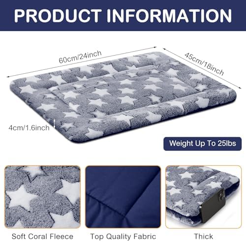 VitalCozy 4 Pcs Dog Crate Pads Soft Warm - Image 2