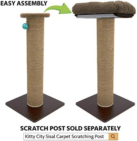 Kitty City Sisal Post Scratcher Perch Platform Attachment Accessory - Image 2