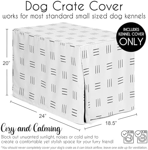 Sweet Jojo Designs 24in. Small Dog Crate Cover Pet Cage, Kennel Covers - Image 5