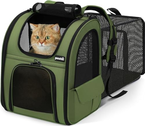 pecute Pet Backpack Expandable, Cat Carrier Backpack by pecute