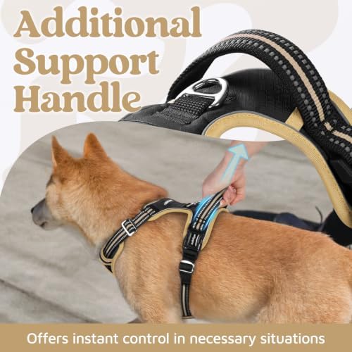 rabbitgoo Dog Harness for Large, No Pull 3 Buckles Easy On & Off - Image 4