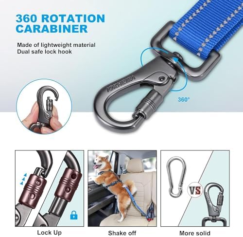 IOKHEIRA Dog Seat Belt 3-in-1 Car Harness - Image 3
