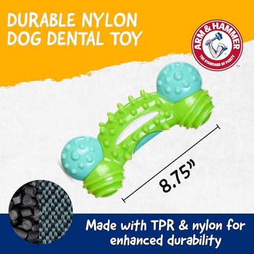 Arm & Hammer Nubbies Duality Bone Dental Dog Chew Toy, Apple Flavor - Image 5